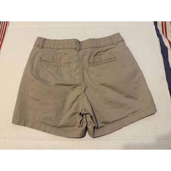 Sonoma Women's Mid Rise Straight Shorts Tan 4 Pockets Size 8 - Picture 2 of 15
